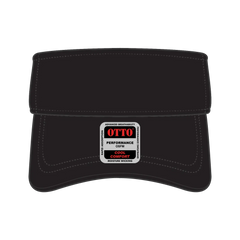OTTO 60-1276 Upf 50+ Sun Visor - Black - Black / 6 1/2’’ - 7 5/8’’