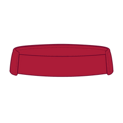 OTTO 60-1276 Upf 50+ Sun Visor - Red - Red / 6 1/2’’ - 7 5/8’’