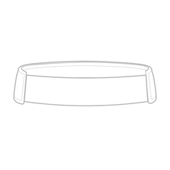 OTTO 60-1276 Upf 50+ Sun Visor - White - White / 6 1/2’’ - 7 5/8’’