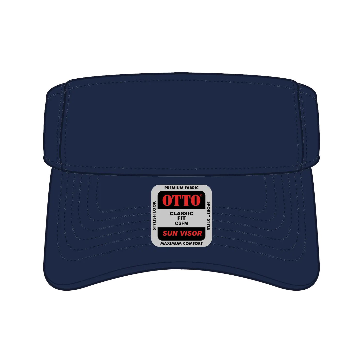 OTTO 60-263 Sun Visor - Navy - Navy / 6 1/2’’ - 7 5/8’’