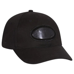 OTTO 61-308 6 Panel Low Profile Baseball Cap - Black - Black / 6 1/2’’ - 7 5/8’’