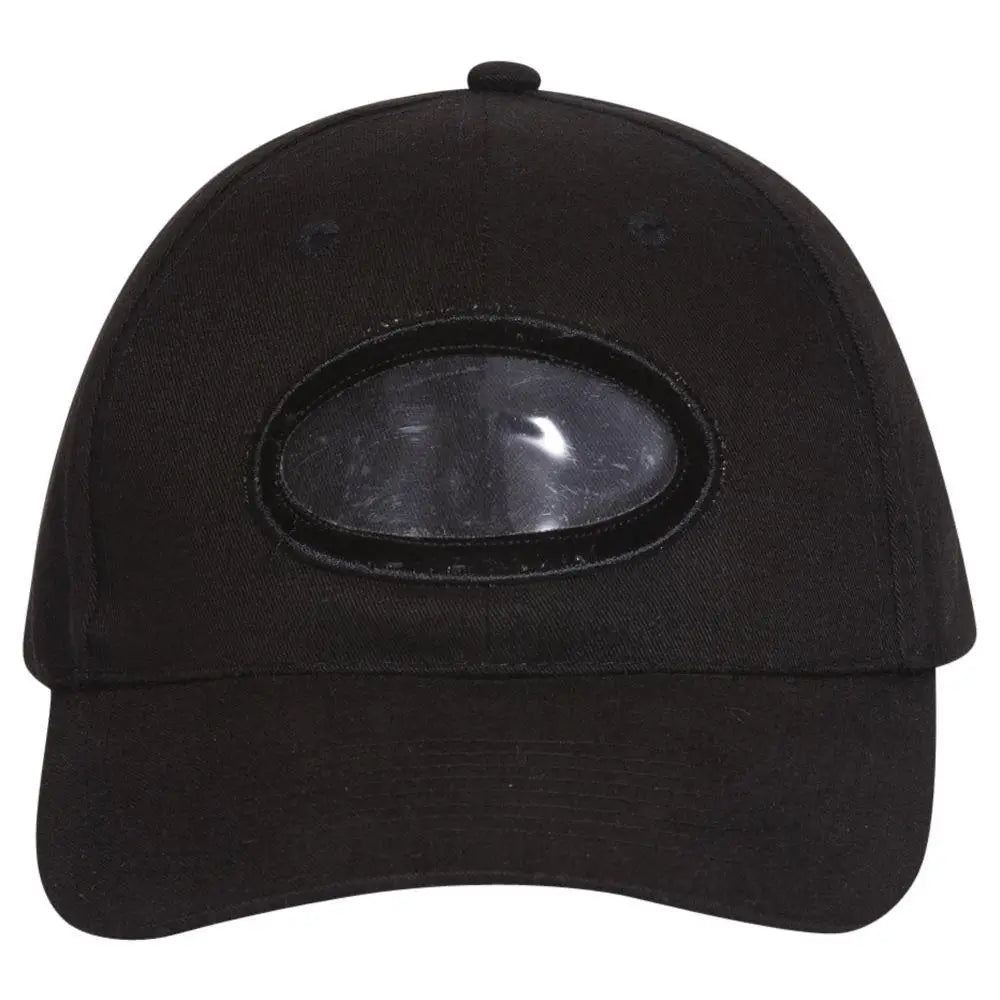 OTTO 61-308 6 Panel Low Profile Baseball Cap - Black - Black / 6 1/2’’ - 7 5/8’’