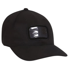 OTTO 61-310 Young Adult 6 Panel Low Profile Baseball Cap - Black - Black / 6’’ - 7 1/8’’