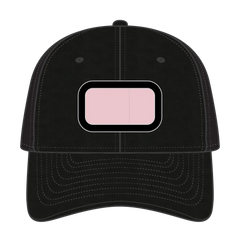 OTTO 62-315 6 Panel Low Profile Baseball Cap - Black - Black / 6 1/2’’ - 7 5/8’’