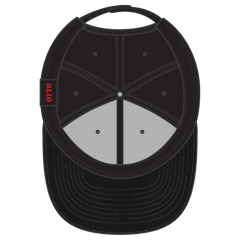 OTTO 62-317 6 Panel Low Profile Baseball Cap - Black - Black / 6 1/2’’ - 7 5/8’’