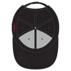 OTTO 62-321 Young Adult 6 Panel Low Profile Baseball Cap - Black - Black / 6’’ - 7 1/8’’