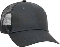 OTTO 65-1291 Youth 6 Panel Low Profile Baseball Cap - Charcoal Gray - Khaki Gray / Youth