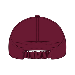OTTO 69-291 4 Panel Ponytail Cap - Burg. Marn