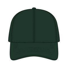 OTTO 69-291 4 Panel Ponytail Cap - Dk. Green - Dk. Green / 7 3/8’’ - 7 5/8’