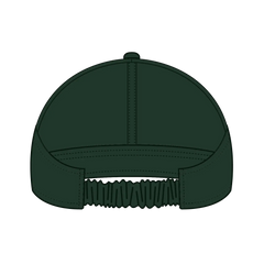 OTTO 69-291 4 Panel Ponytail Cap - Dk. Green