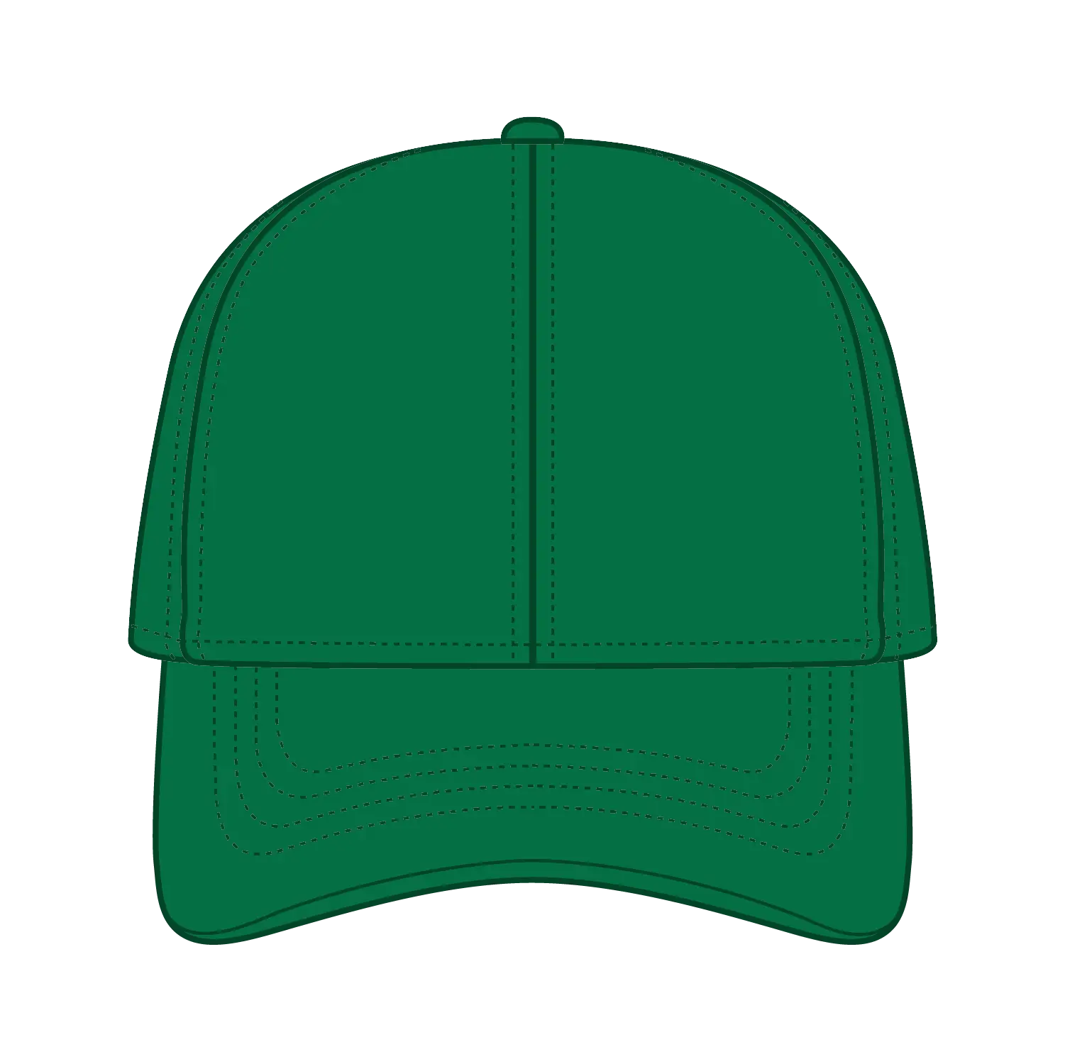 OTTO 69-291 4 Panel Ponytail Cap - Kelly - Kelly / 7 3/8’’ - 7 5/8’