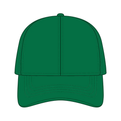 OTTO 69-291 4 Panel Ponytail Cap - Kelly - Kelly / 7 3/8’’ - 7 5/8’