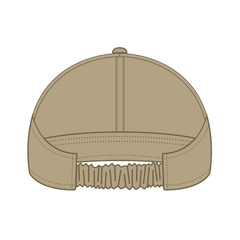 OTTO 69-291 4 Panel Ponytail Cap - Khaki - Khaki / 7’’ - 7 1/4’’