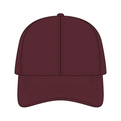 OTTO 69-291 4 Panel Ponytail Cap - Maroon - Maroon / 7’’ - 7 1/4’’