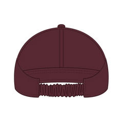 OTTO 69-291 4 Panel Ponytail Cap - Maroon - Maroon / 7’’ - 7 1/4’’