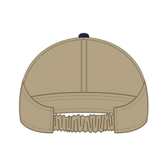 OTTO 69-291 4 Panel Ponytail Cap - Nvy/Kha