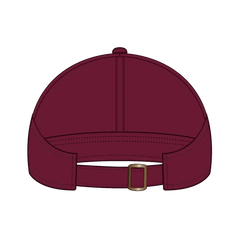 OTTO 69-358 4 Panel Ponytail Cap - Burg. Marn - Burg. Marn / 6 1/2’’ - 7 5/8’’