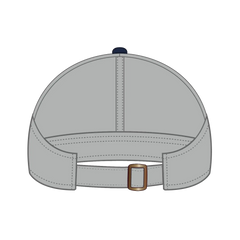 OTTO 69-359 4 Panel Ponytail Cap - Nvy/Gry - Nvy/Gry / 6 1/2’’ - 7 5/8’’