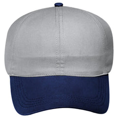 OTTO 69-359 4 Panel Ponytail Cap - Nvy/Gry - Nvy/Gry / 6 1/2’’ - 7 5/8’’