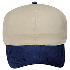OTTO 69-359 4 Panel Ponytail Cap - Nvy/Kha - Nvy/Kha / 6 1/2’’ - 7 5/8’’