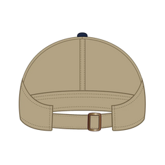 OTTO 69-359 4 Panel Ponytail Cap - Nvy/Kha - Nvy/Kha / 6 1/2’’ - 7 5/8’’