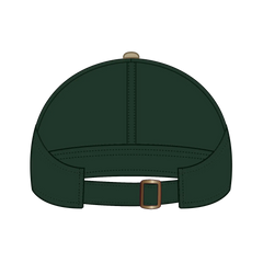 OTTO 69-382 4 Panel Ponytail Cap - Kha/Dk.Grn - Kha/Dk.Grn / 6 1/2’’ - 7 5/8’’