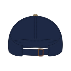 OTTO 69-382 4 Panel Ponytail Cap - Kha/Nvy - Kha/Nvy / 6 1/2’’ - 7 5/8’’