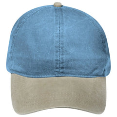 OTTO 69-382 4 Panel Ponytail Cap - Kha/Sk.Blu - Kha/Sk.Blu / 6 1/2’’ - 7 5/8’’