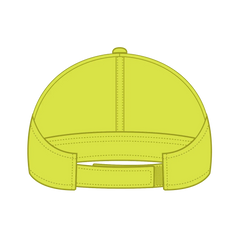 OTTO 69-600 4 Panel Ponytail Extra Large Visor Cap - N. Yellow - N. Yellow / 6 1/2’’ - 7 5/8’’