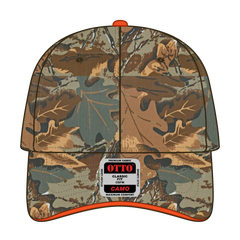 OTTO 71-602 Camouflage 6 Panel Low Profile Baseball Cap - Kha/Brn/Lt.Ol.Grn - Kha/Brn/Lt.Ol.Grn / 6 1/2’’ - 7 5/8’’
