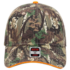 OTTO 71-602 Camouflage 6 Panel Low Profile Baseball Cap - Lt.Lod/Brn/Kly - Lt.Lod/Brn/Kly / 6 1/2’’ - 7 5/8’’