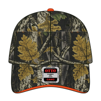 OTTO 71-841 Camouflage 6 Panel Low Profile Baseball Cap - Blk/Dk.Kha/Ch.Gry/N.Org - Blk/Dk.Kha/Ch.Gry/N.Org / 6 1/2’’