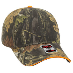 OTTO 71-841 Camouflage 6 Panel Low Profile Baseball Cap - Blk/Dk.Kha/Ch.Gry/N.Org - Blk/Dk.Kha/Ch.Gry/N.Org / 6 1/2’’