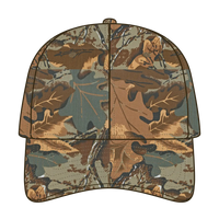 OTTO 77-379 ’OTTO Flex’ Fitted Camouflage 6 Panel Low Profile Baseball Cap - Kha/Brn/Lt.Ol.Grn - Kha/Brn/Lt.Ol.Grn