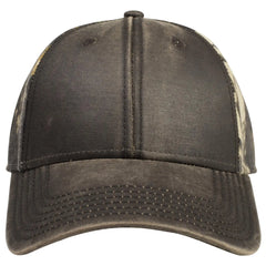 OTTO 78-1130 Camouflage 6 Panel Low Profile Baseball Cap - Dk.Brn/Kha/Blk/Dk.Grn - Dk.Brn/Kha/Blk/Dk.Grn / 6 1/2’’ - 7