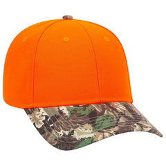 OTTO 78-353 Camouflage 6 Panel Low Profile Baseball Cap - Lt.Lod/Brn/Kly/N.Org - Lt.Lod/Brn/Kly/N.Org / 6 1/2’’ - 7