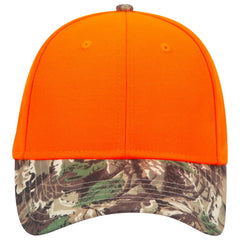 OTTO 78-353 Camouflage 6 Panel Low Profile Baseball Cap - Lt.Lod/Brn/Kly/N.Org - Lt.Lod/Brn/Kly/N.Org / 6 1/2’’ - 7