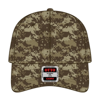 OTTO 78-353 Camouflage 6 Panel Low Profile Baseball Cap - Kha/D.Ol.Grn/D.Kha - Kha/D.Ol.Grn/D.Kha / 6 1/2’’ - 7 5/8’’