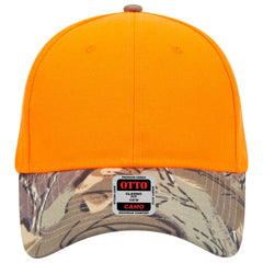 OTTO 78-353 Camouflage 6 Panel Low Profile Baseball Cap - Kha/Brn/Lt.Ol.Grn/N.Org - Kha/Brn/Lt.Ol.Grn/N.Org / 6 1/2’’