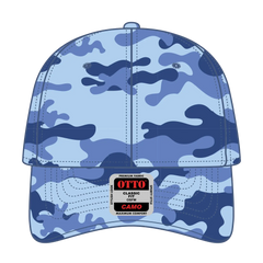 OTTO 78-353 Camouflage 6 Panel Low Profile Baseball Cap - Aqua/Lk Blu - Aqua/Lk Blu / 6 1/2’’ - 7 5/8’’