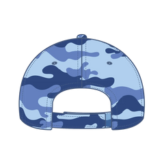 OTTO 78-353 Camouflage 6 Panel Low Profile Baseball Cap - Aqua/Lk Blu - Aqua/Lk Blu / 6 1/2’’ - 7 5/8’’
