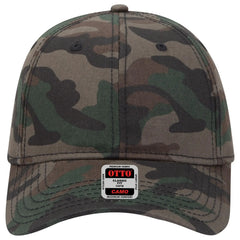 OTTO 78-353 Camouflage 6 Panel Low Profile Baseball Cap - Camo 004 - Camo 004 / 6 1/2’’ - 7 5/8’’