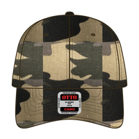 OTTO 78-353 Camouflage 6 Panel Low Profile Baseball Cap - Camo 010 - Camo 010 / 6 1/2’’ - 7 5/8’’