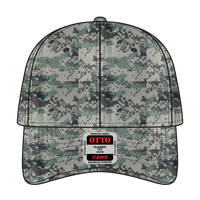 OTTO 78-353 Camouflage 6 Panel Low Profile Baseball Cap - Kha/Brn/Blk - Kha/Brn/Blk / 6 1/2’’ - 7 5/8’’