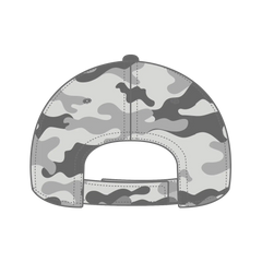 OTTO 78-353 Camouflage 6 Panel Low Profile Baseball Cap - St Gry/Gry - St Gry/Gry / 6 1/2’’ - 7 5/8’’