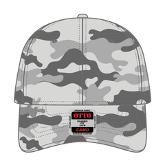 OTTO 78-353 Camouflage 6 Panel Low Profile Baseball Cap - St Gry/Gry - St Gry/Gry / 6 1/2’’ - 7 5/8’’
