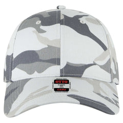 OTTO 78-353 Camouflage 6 Panel Low Profile Baseball Cap - St Gry/Gry - St Gry/Gry / 6 1/2’’ - 7 5/8’’