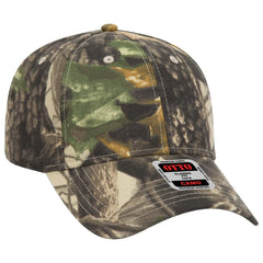 OTTO 78-835 Camouflage 6 Panel Low Profile Baseball Cap - Kha/Blk/Dk.Grn - Kha/Blk/Dk.Grn / 6 1/2’’ - 7 5/8’’