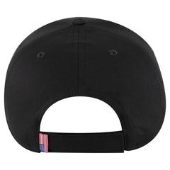 OTTO 80-1327 6 Panel Low Profile Baseball Cap - Black - Black / 6 1/2’’ - 7 5/8’’