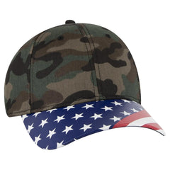 OTTO 80-1327 6 Panel Low Profile Baseball Cap - Camo 004 - Camo 004 / 6 1/2’’ - 7 5/8’’